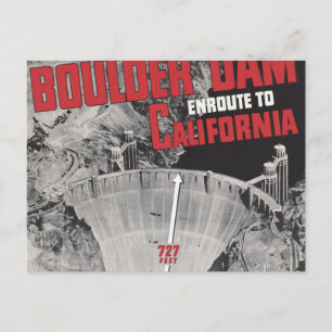 Boulder Dam, Hoover Dam, Amerika Postkarte