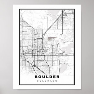 Boulder Map Poster