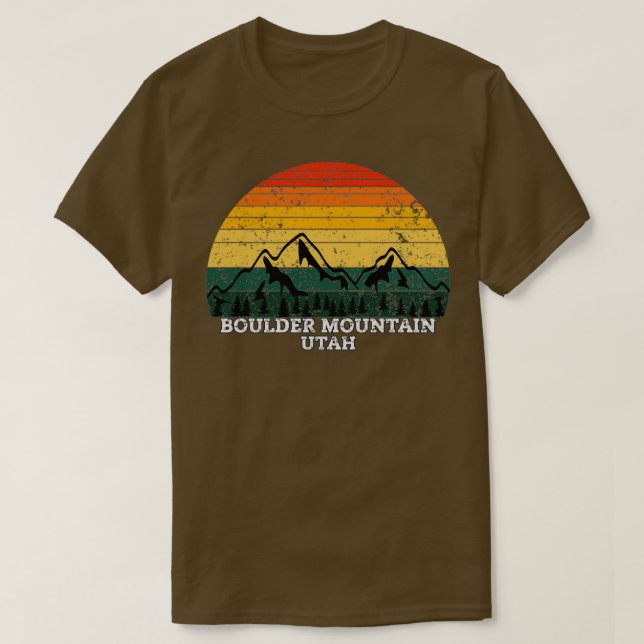 Boulder Mountain Utah T-Shirt (Design vorne)