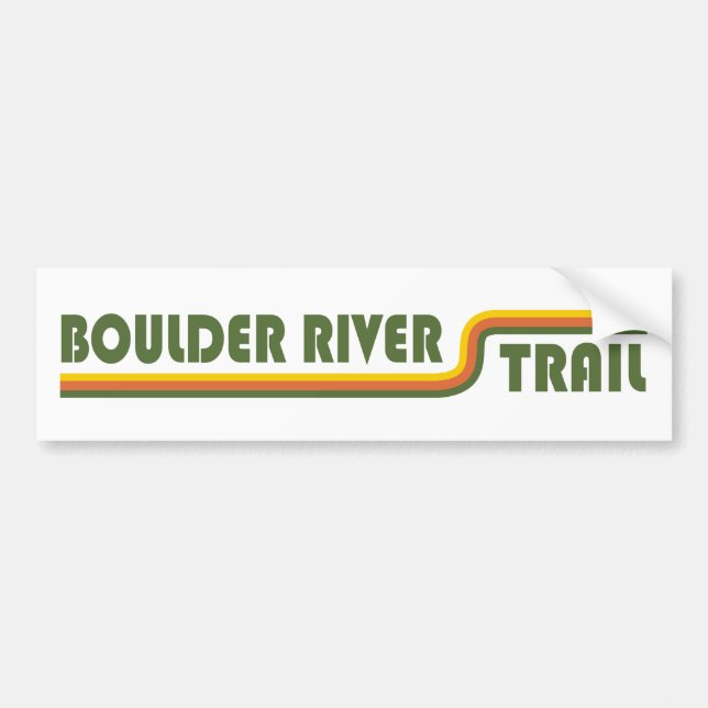 Boulder River Trail Washington Autoaufkleber (Vorne)