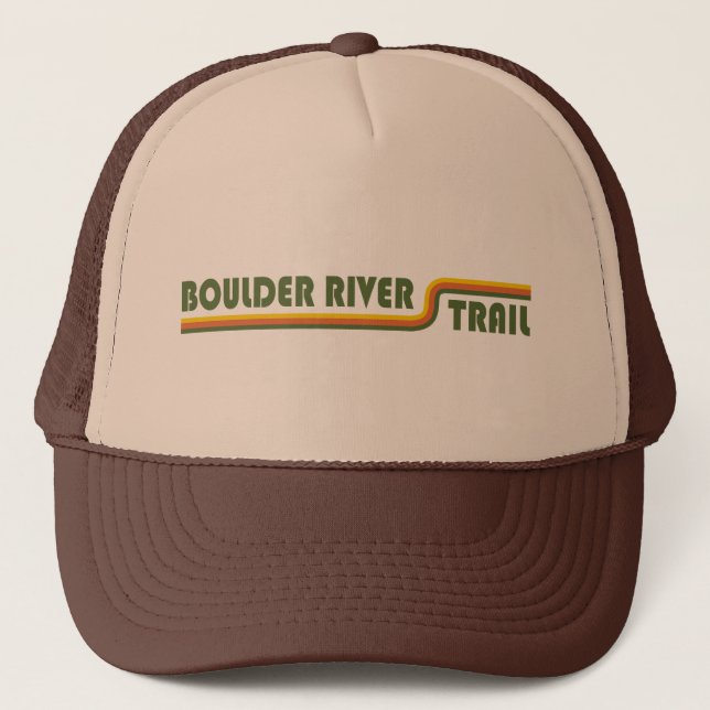 Boulder River Trail Washington Truckerkappe (Vorderseite)