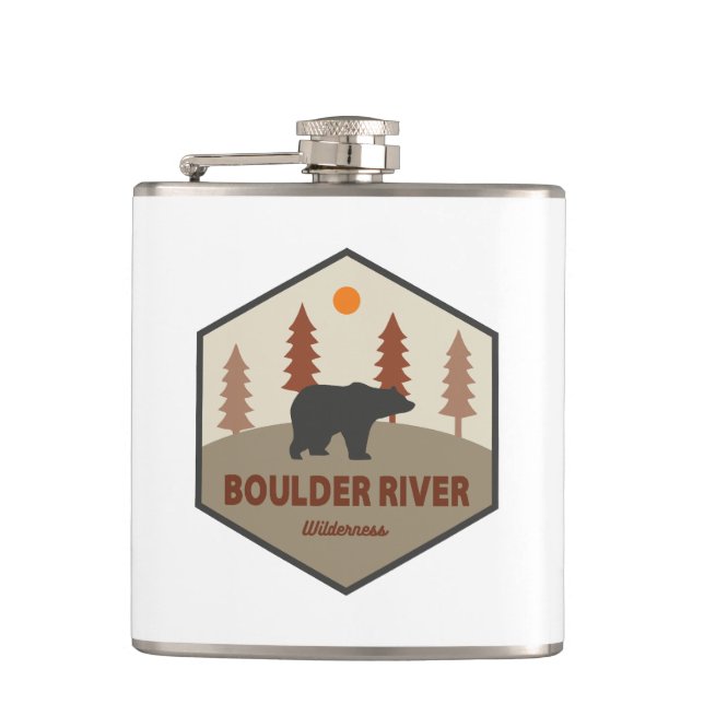 Boulder River Wilderness Washington Bär Flachmann (Vorderseite)