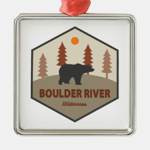 Boulder River Wilderness Washington Bear Ornament Aus Metall