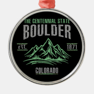 Boulder Silbernes Ornament