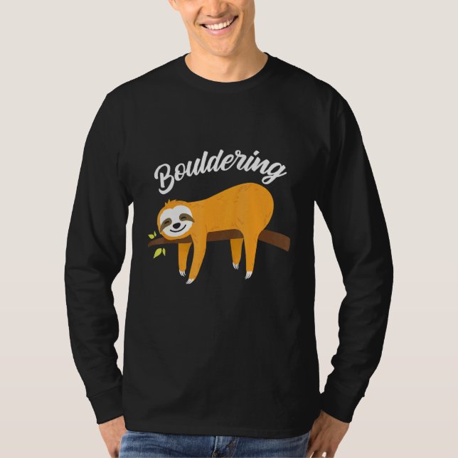 Boulder Sloth Climbing Rock T-Shirt (Vorderseite)