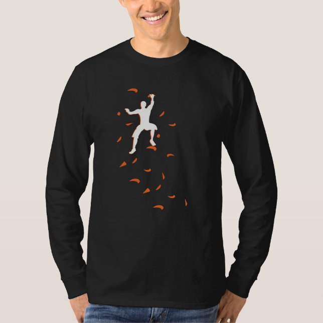 Boulder Sport Kletterwand T-Shirt (Vorderseite)