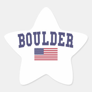 Boulder US-Flagge Stern-Aufkleber