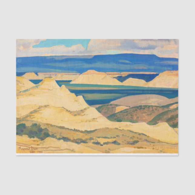 Boulder Valley von Maynard Dixon Seidenpapier (Vorderseite)