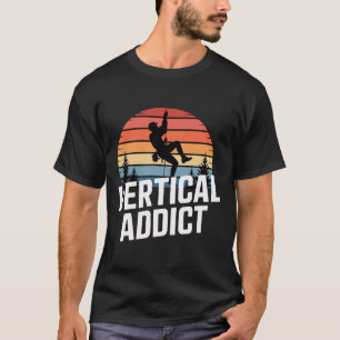 Boulder Vertical Addict Retro Boulderklettern  T-Shirt