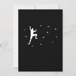 Boulder-Wand Boulder-Halle-Kletterer-Geschenk Einladung