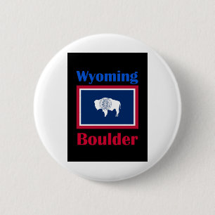 Boulder Wyoming Button