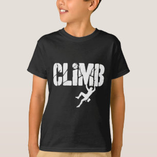 Boulderdesign für Kletterer im Distressed-Stil T-Shirt