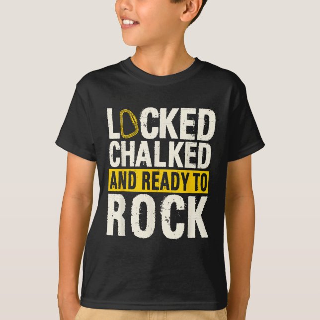 Boulderer Kletterer Boulderist Künstlicher Fels Kl T-Shirt (Vorderseite)