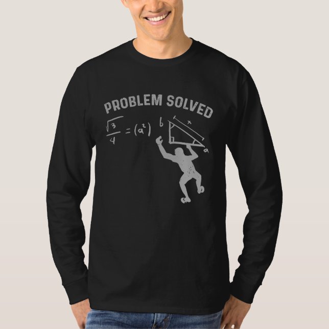 Boulderer Problem gelöst Klettern T-Shirt (Vorderseite)