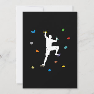 Boulderhalle-Kletterwand-Geschenk Einladung