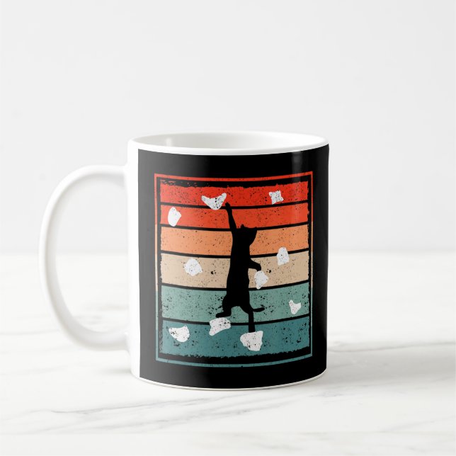 Bouldering Cat Climber Niedlich Kitten Cats Rock C Kaffeetasse (Links)