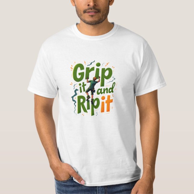 Bouldering Lovers Gift Idea T-Shirt (Vorderseite)