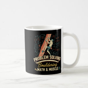 Bouldering-Mathematik & Muskel-Problemlösungs- Kaffeetasse