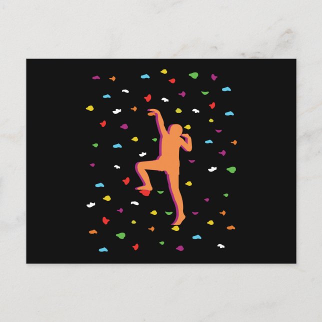 Bouldering Postkarte (Vorderseite)