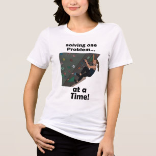 Bouldering-Problem-Löser Kletterparty Tri-Blend Shirt