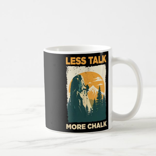 Bouldern Retro Bergsteigen Bergsteigen Boulderer Kaffeetasse (Rechts)