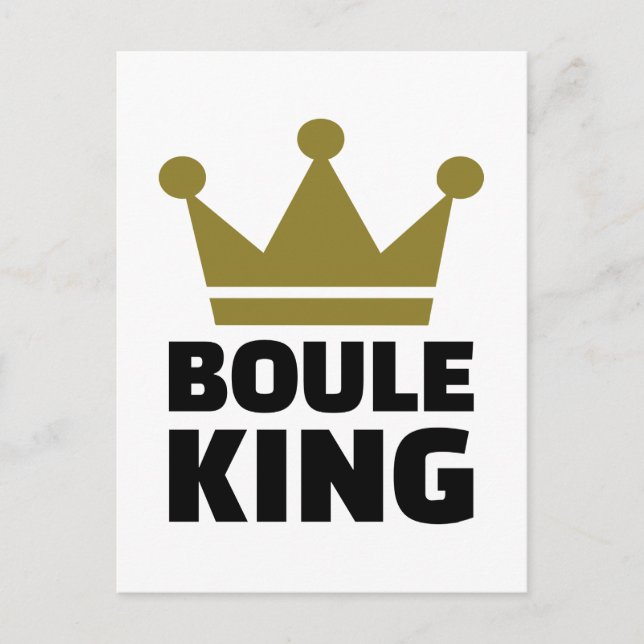 Boule King Champion Postkarte (Vorderseite)