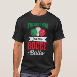 Boules Bocce-Ball-Angebot für einen italienischen  T-Shirt