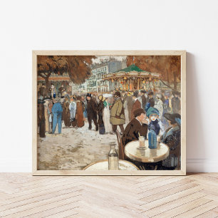 Boulevard de Clichy Louis Abel-Truchet Poster