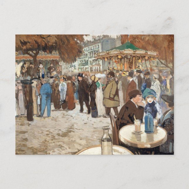 Boulevard de Clichy | Louis Abel-Truchet Postkarte (Vorderseite)