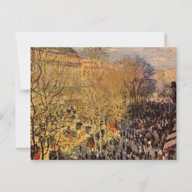 Boulevard des Capucines von Claude Monet (Vorderseite)