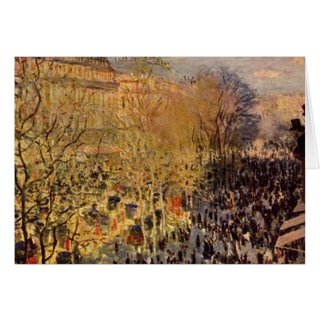 Boulevard des Capucines von Claude Monet (Vorderseite (Horizontal))