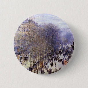 Boulevard des Capucines von Claude Monet Button