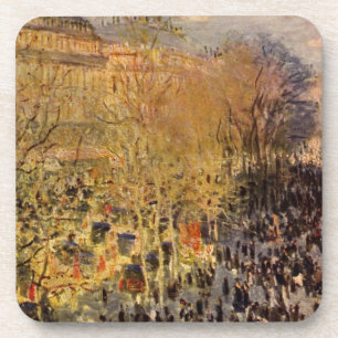 Boulevard des Capucines von Claude Monet, Fine Art Getränkeuntersetzer