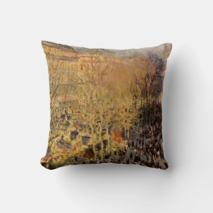 Boulevard des Capucines von Claude Monet, Fine Art Kissen