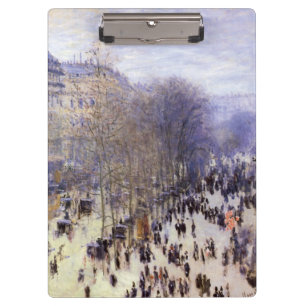 Boulevard des Capucines von Claude Monet, Fine Art Klemmbrett