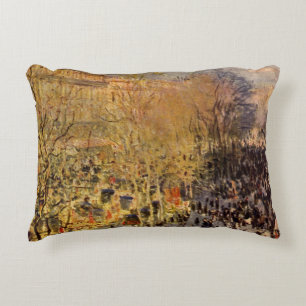 Boulevard des Capucines von Claude Monet, Fine Art Zierkissen