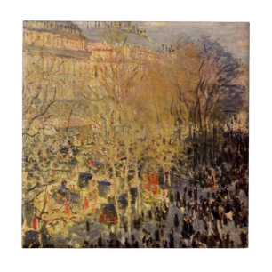 Boulevard des Capucines von Claude Monet Fliese