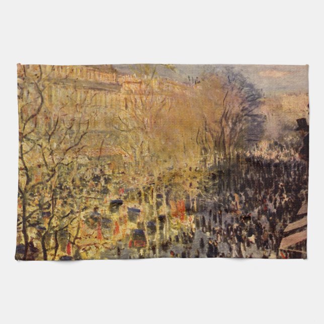 Boulevard des Capucines von Claude Monet Handtuch (Horizontal)