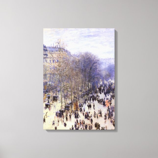 Boulevard des Capucines von Claude Monet Leinwanddruck (Vorderseite)