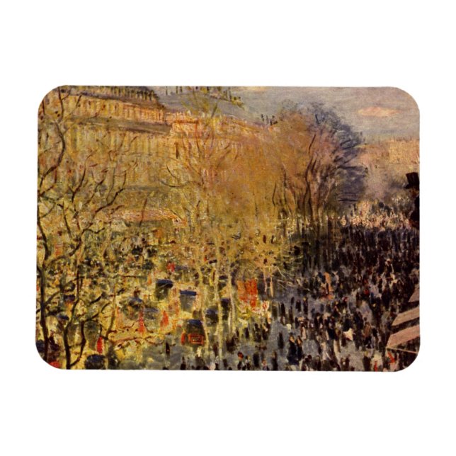 Boulevard des Capucines von Claude Monet Magnet (Horizontal)