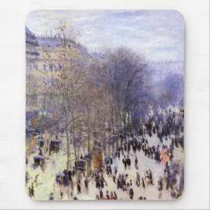 Boulevard des Capucines von Claude Monet Mousepad
