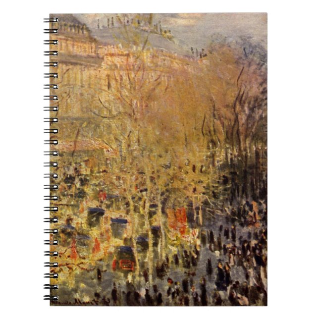 Boulevard des Capucines von Claude Monet Notizblock (Vorderseite)