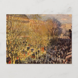 Boulevard des Capucines von Claude Monet Postkarte