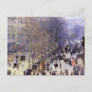 Boulevard des Capucines von Claude Monet Postkarte