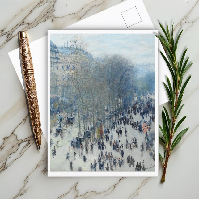 Boulevard des Capucines von Claude Monet Postkarte (Von Creator hochgeladen)