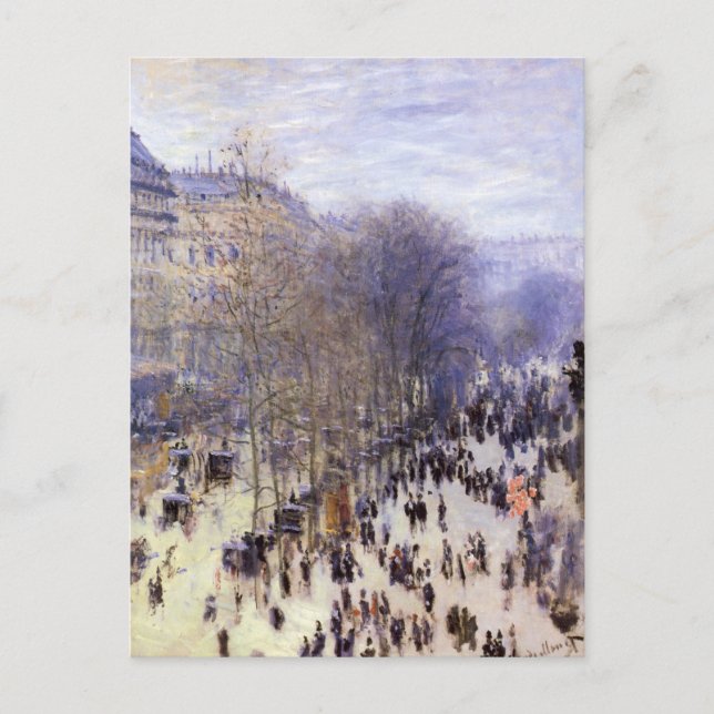 Boulevard des Capucines von Claude Monet Postkarte (Vorderseite)