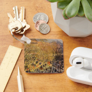 Boulevard des Capucines von Claude Monet Schlüsselanhänger