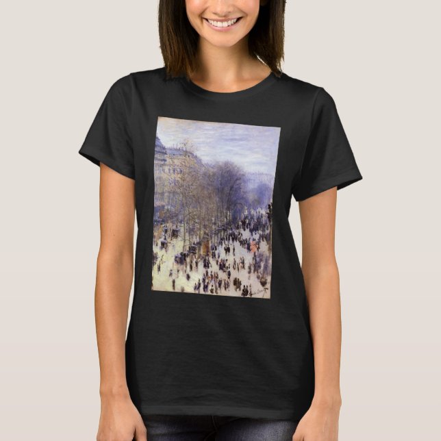 Boulevard des Capucines von Claude Monet T-Shirt (Vorderseite)