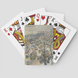 Boulevard des Italiens, Morgen, Sonnenlicht, 1897 Spielkarten