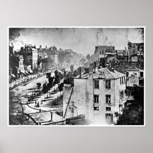 Boulevard du Temple Paris Frankreich 1838 Poster